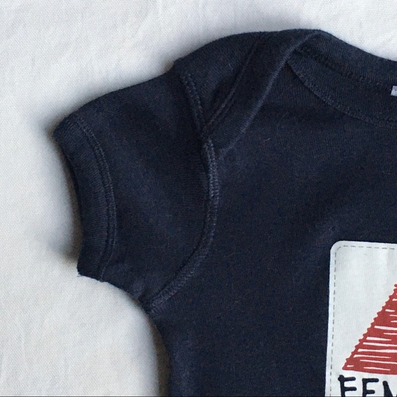 Fenway sign shirt size 12 months one piece snap top 100% Cotton blue red Boston - Picture 5 of 9